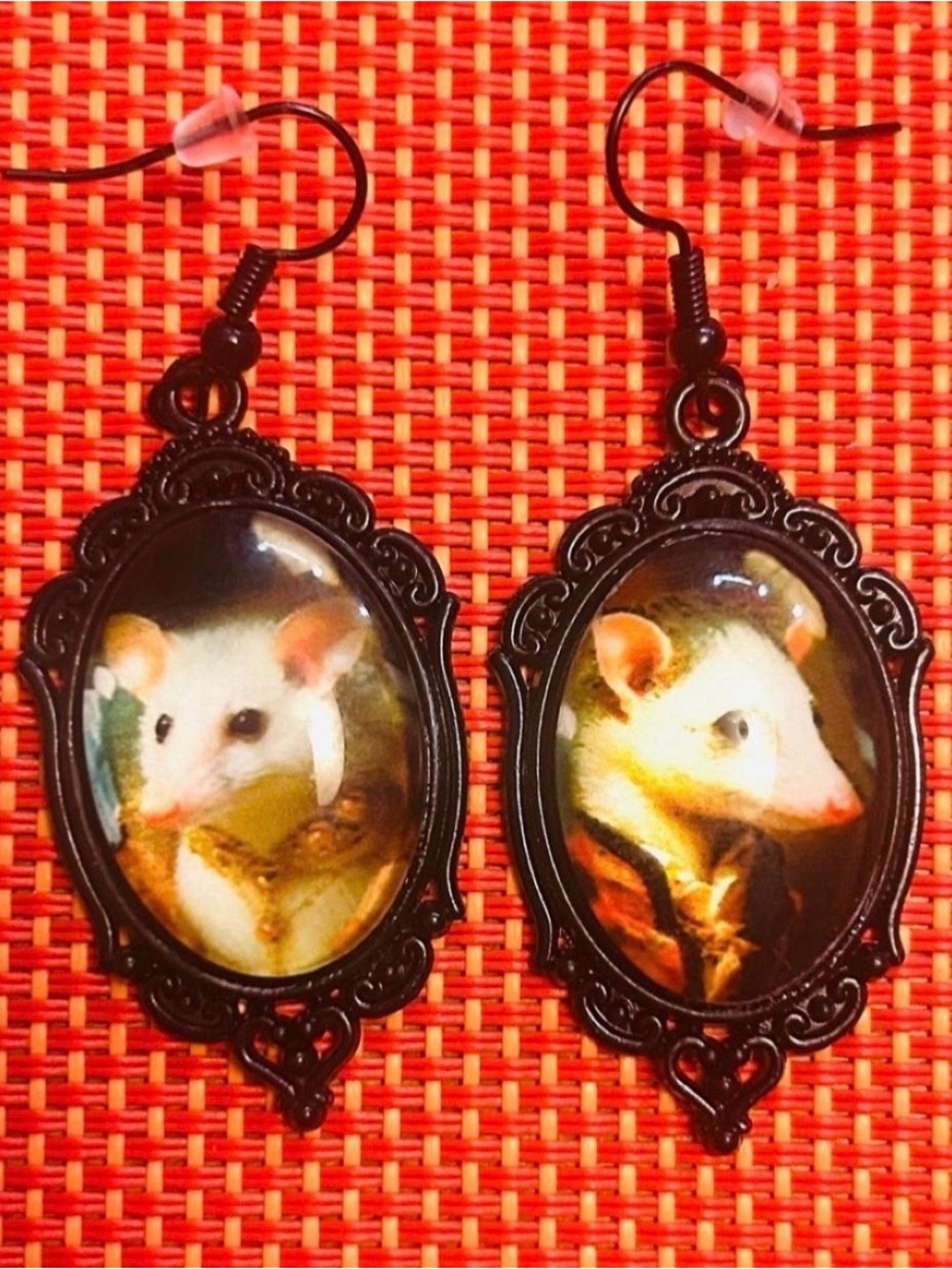 Royal Opossum Couple Earrings